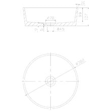 Clover 382mm Round Concrete Above Counter Basin